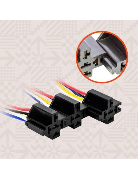 Kit de Relés Automotrices 12V 6 Piezas Bosch 30/40A
