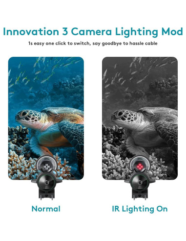 Cámara de Pesca Submarina FourQ 4.3" HD 2500TVL 30.48m IR