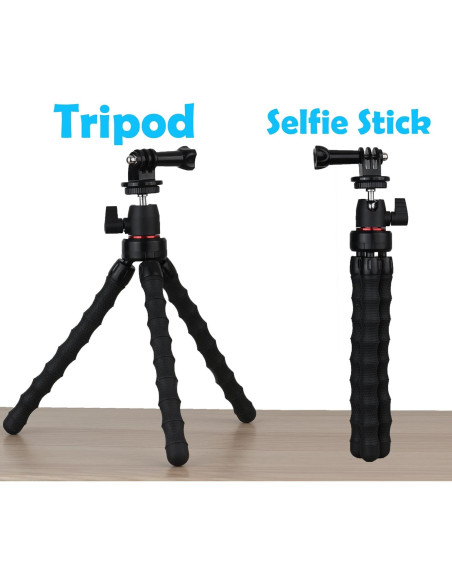 Trípode Flexible Hocoder HC-006-01 para GoPro Hero 9-13 Trípode Flexible Hocoder HC-006-01 para GoPro Hero 9-13