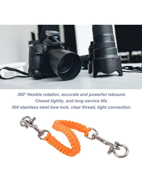 Cuerda de Mango de Cámara Submarina Alomejor Naranja 167g