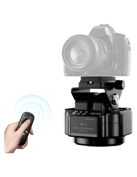 Cabezal motorizado panorámico Soonpho M7 para cámaras y smartphones