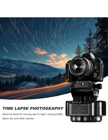 Cabezal motorizado panorámico Soonpho M7 para cámaras y smartphones