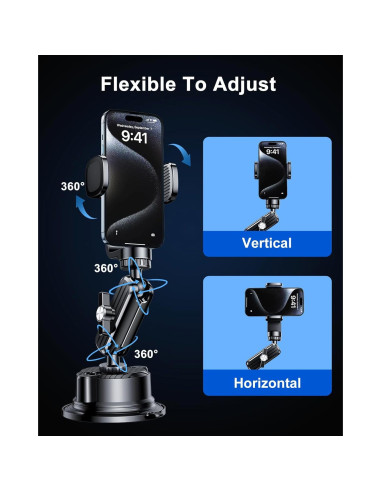Soporte de Ventosa DICMKY para Cámara y Teléfono - Ajustable