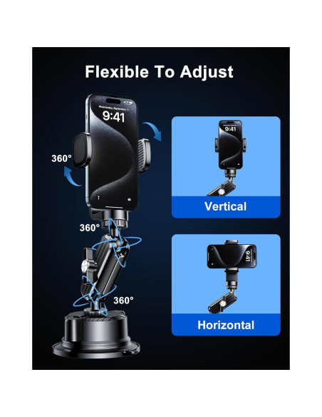 Soporte de Ventosa DICMKY para Cámara y Teléfono - Ajustable