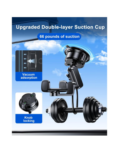 Soporte de Ventosa DICMKY para Cámara y Teléfono - Ajustable