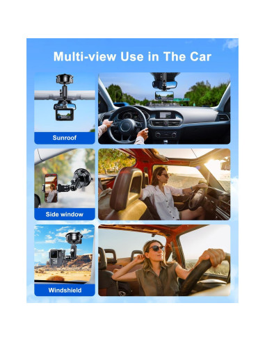 Soporte de Ventosa DICMKY para Cámara y Teléfono - Ajustable