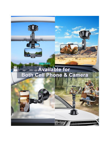 Soporte de Ventosa DICMKY para Cámara y Teléfono - Ajustable