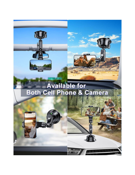 Soporte de Ventosa DICMKY para Cámara y Teléfono - Ajustable