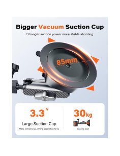 Soporte de Ventosa Wiiki-Tech GoPro y Teléfono Antivibración 2