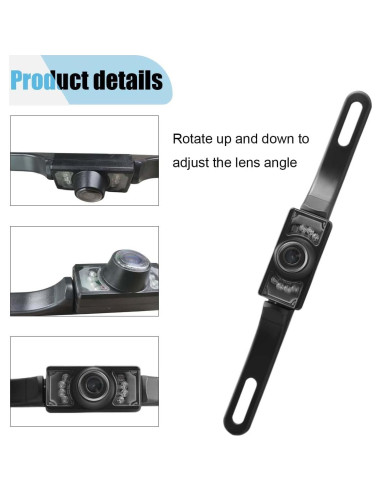 Cámara de Reversa LAINLOY HD 170 Nocturna a Prueba de Agua