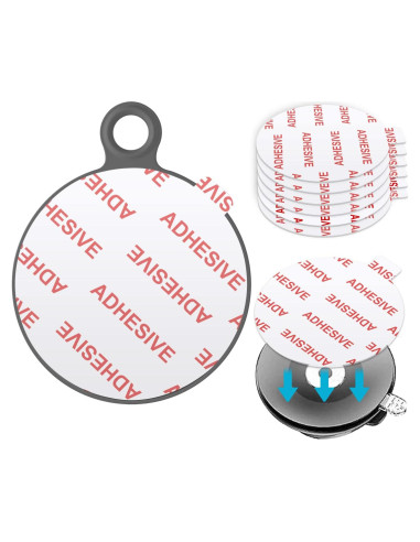 6 Almohadillas Adhesivas Transparentes AZXYI para Soporte de Teléfono