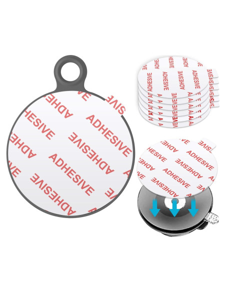 6 Almohadillas Adhesivas Transparentes AZXYI para Soporte de Teléfono 6 Almohadillas Adhesivas Transparentes AZXYI para Soporte de Teléfono