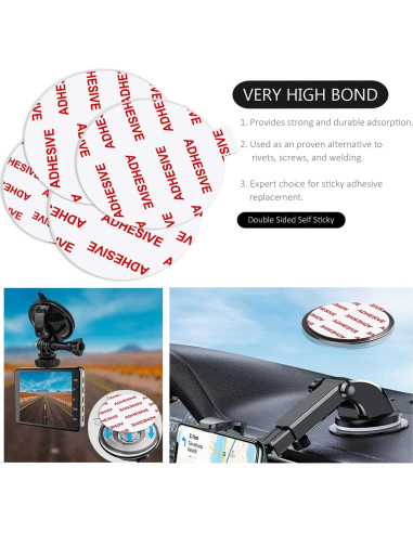 6 Almohadillas Adhesivas Transparentes AZXYI para Soporte de Teléfono