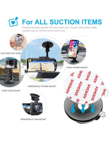 6 Almohadillas Adhesivas Transparentes AZXYI para Soporte de Teléfono