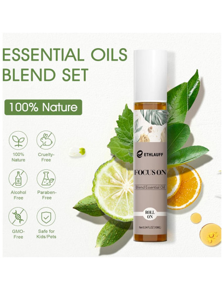 Set de Aceites Esenciales Roll On 6 Pack - Ethlauff