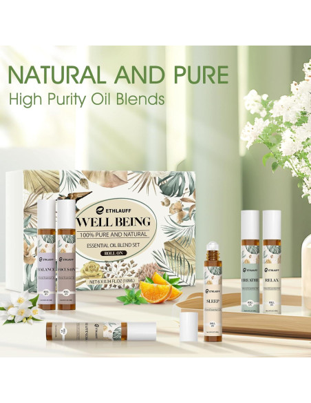 Set de Aceites Esenciales Roll On 6 Pack - Ethlauff