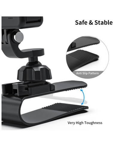 Soporte de Visera para Coche GUOYU SKEZN-CVM 360 Compatible GoPro