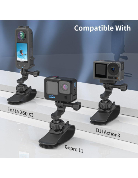 Soporte de Visera para Coche GUOYU SKEZN-CVM 360 Compatible GoPro