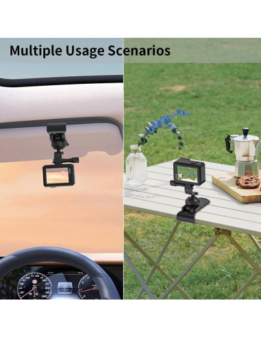 Soporte de Visera para Coche GUOYU SKEZN-CVM 360 Compatible GoPro