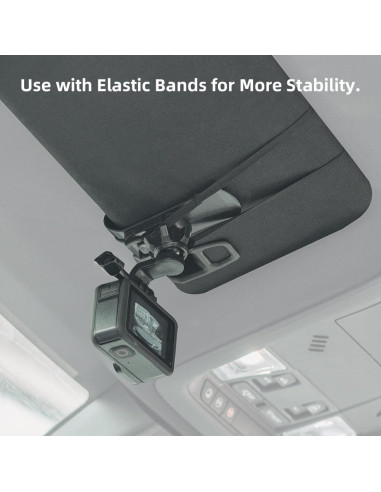 Soporte de Visera para Coche GUOYU SKEZN-CVM 360 Compatible GoPro