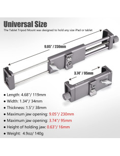 Soporte de trípode SHINEWEE para iPad Mini, Air y Pro 2