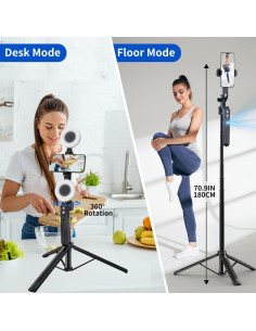 Trípode Extensible yAyusi con Seguimiento Automático 180 cm 2