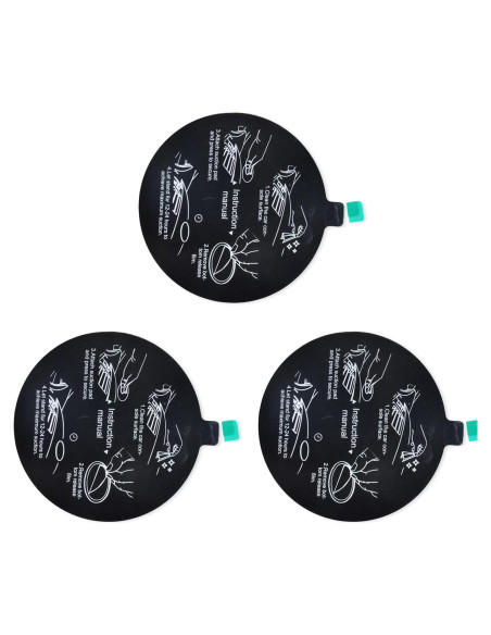 Soporte de Ventosa UAYESOK para Parabrisas - 3 Discos Adhesivos 78mm Soporte de Ventosa UAYESOK para Parabrisas - 3 Discos Adhesivos 78mm