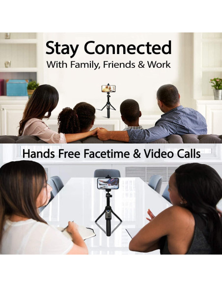 Selfie Stick y Trípode Fugetek 22.86 cm Bluetooth Aluminio