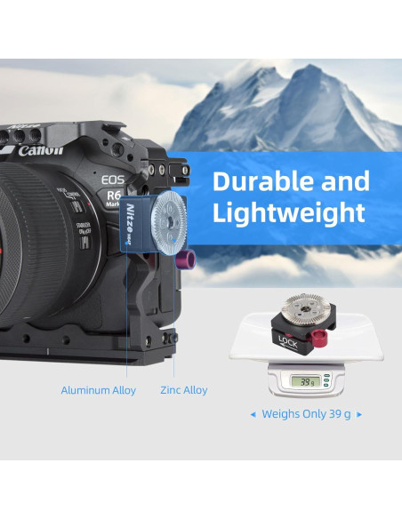 Abrazadera NATO Nitze N64F con roseta ARRI estándar 39g