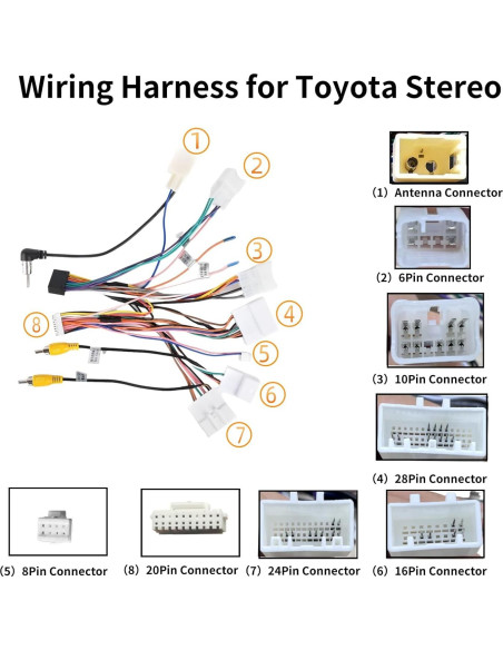 Arnés de Cableado de Radio Epronic GP-6 para Toyota 2012+