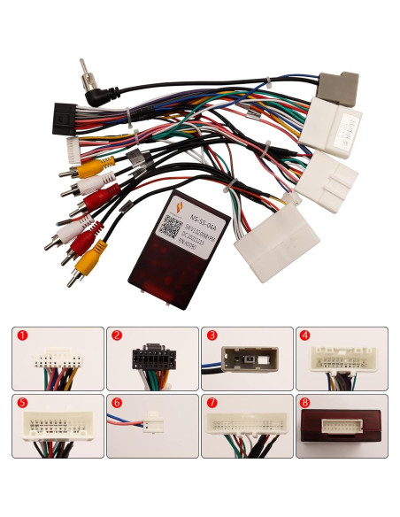 Arnés de Cableado Estéreo Nissan Qashqai 2014-2022 Canbus 16PIN
