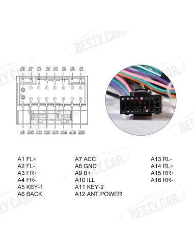 Arnés de Cableado de Alimentación 16 Pines Toyota Camry 2018+