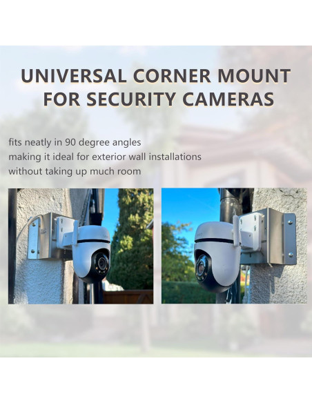 4 Soportes de Montaje en Esquina Demimy para Cámaras de Seguridad