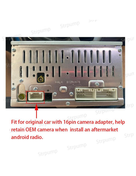 Adaptador de Cámara de Reversa 16 Pines Hyundai Kia Strpump