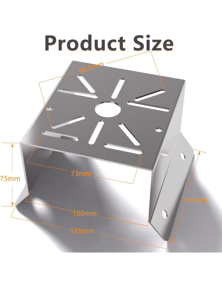 4 Soportes de Montaje en Esquina Demimy para Cámaras de Seguridad