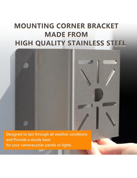 4 Soportes de Montaje en Esquina Demimy para Cámaras de Seguridad