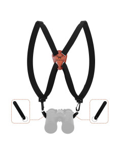 Arnés de Binoculares MOXULE Ajustable en X - Negro