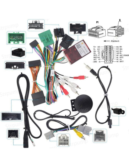 Conector de 16 Pines para Radio de Coche Strpump - Chevrolet/GMC