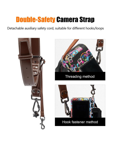 Cinturón de cámara Cwatcun 2.0 Café para DSLR y SLR