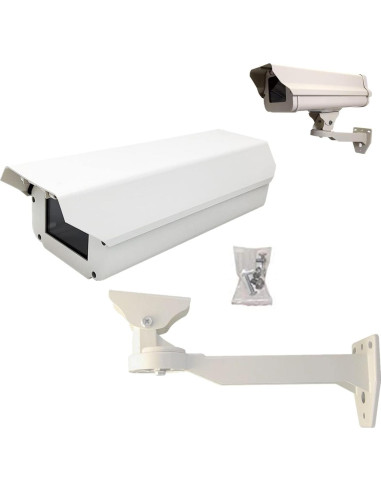Carcasa de Cámara CCTV Aluminio IP65 con Soporte Ajustable