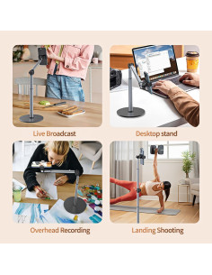 Trípode de Aluminio yAyusi para iPhone 27.94-81.28 cm 2