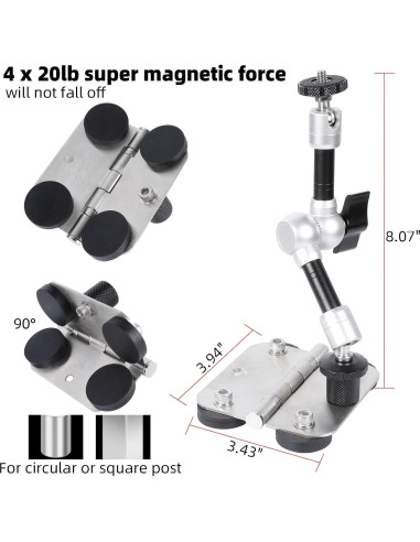 Montaje de Poste de Cerca Magnético FPN para Teléfono y Cámaras
