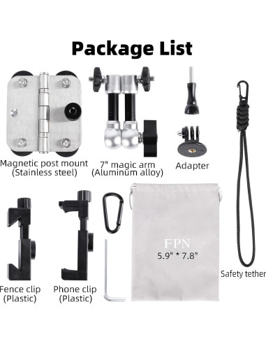 Montaje de Poste de Cerca Magnético FPN para Teléfono y Cámaras