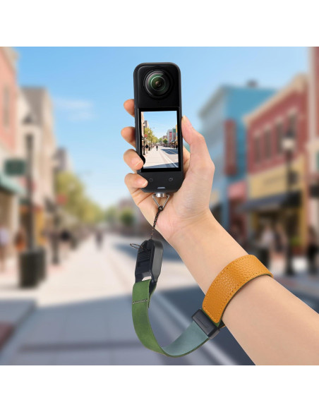 Correa de Muñeca Ajustable STARTRC X5 de Cuero para Cámaras