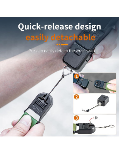 Correa de Muñeca Ajustable STARTRC X5 de Cuero para Cámaras