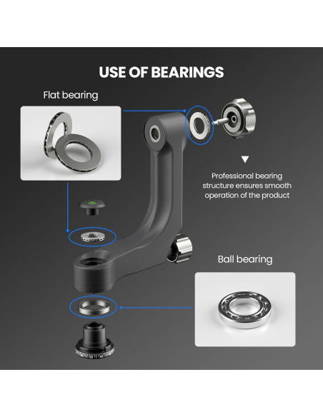 Cabezal de trípode gimbal WEYLLAN PH8 de fibra de carbono 15kg
