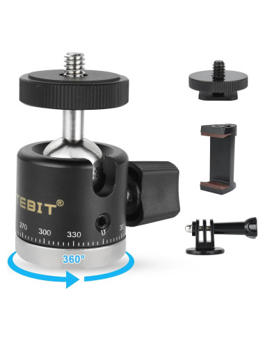 Cabezal de bola mini UTEBIT 20mm para trípode 360