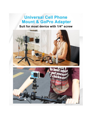 Cabezal de bola mini UTEBIT 20mm para trípode 360