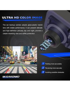 Cámara de Respaldo Misakomo para Ford F150 2015-2017 HD 2