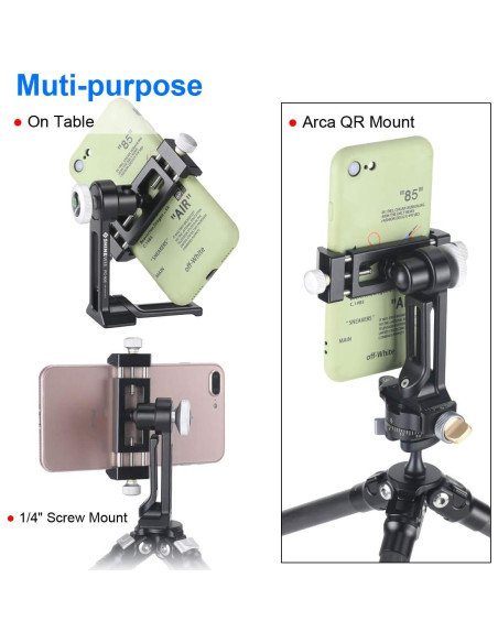 Adaptador de Montaje para Trípode SHINEWEE PC-90S Ajustable
